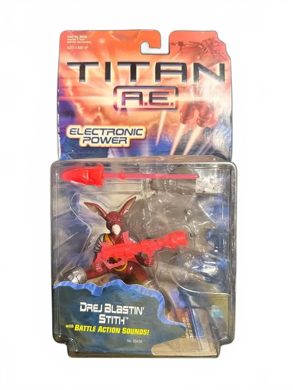 Titan A.E. Drej Blastin' Stith Electronic Power Action Figure